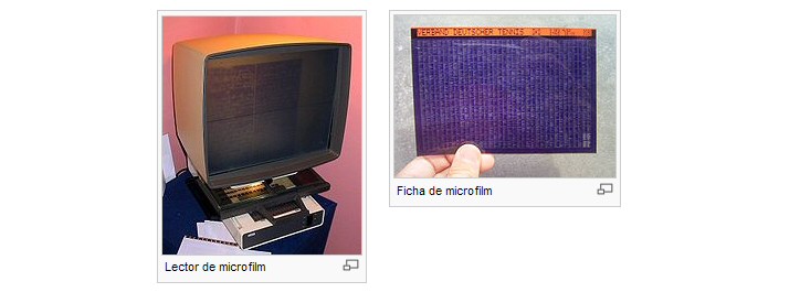 Microfilm y Lector de microfilm